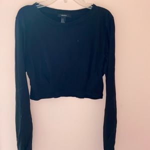 Long sleeve crop top